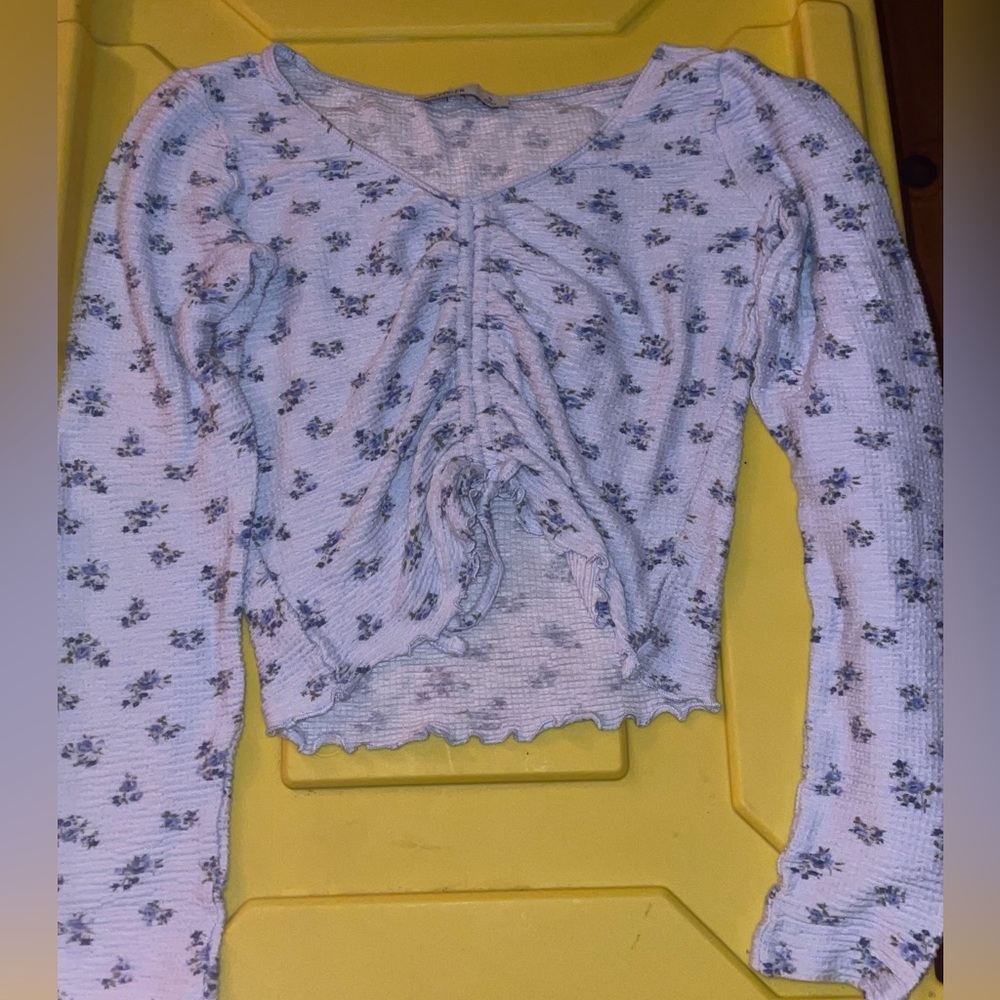 Hollister Flower Long Sleeve Top